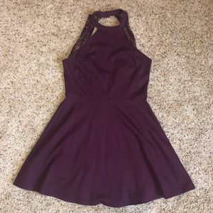 Lulu’s burgundy skater dress